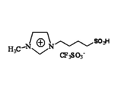1 - (4 - the sulfonyl butyl) -3 - methylimidazolium trifluoromethane
