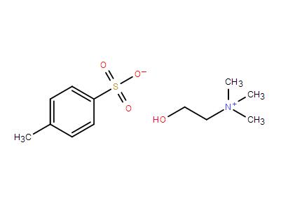 2-hydroxy-N,N,N-trimethylethanaminium tosylate